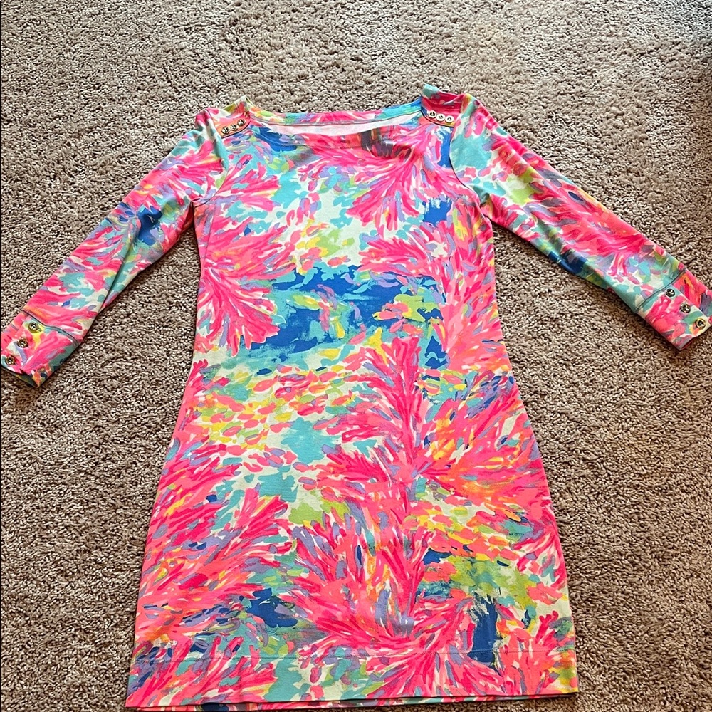 Lilly Pulitzer Colorful Coral Dress XS
